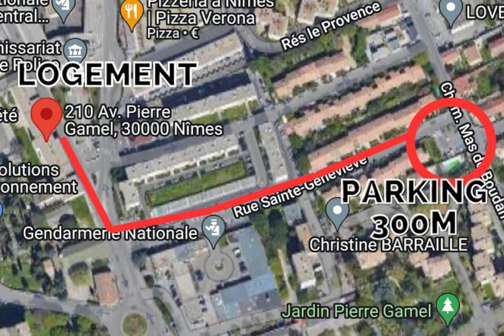 Splendide Studio Moderne - Proche Centre - Laverie Nîmes Eksteriør billede